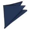 Dark Blue Matte Finish Pocket Square sold by TieMart