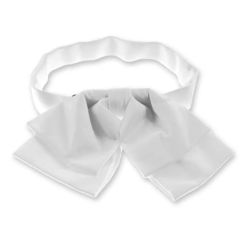 White Floppy Bow Tie sold by TieMart