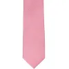 Bubblegum Pink Herringbone Silk Slim Necktie, 2.5" Width sold by TieMart