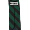 Hunter Green and Black Striped Tie sold by TieMart