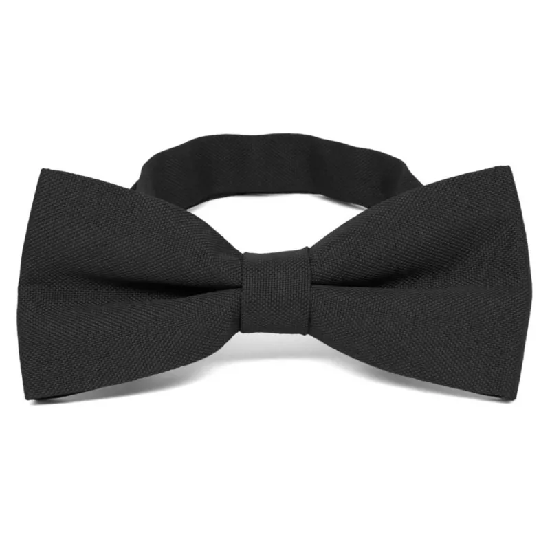 Black Matte Finish Bow Tie sold by TieMart