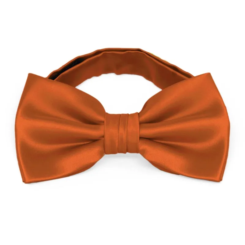 Burnt Orange Premium Bow Tie sold by TieMart