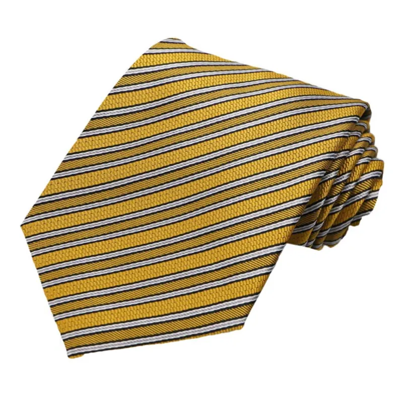 Old Gold Alice Striped Necktie sold by TieMart