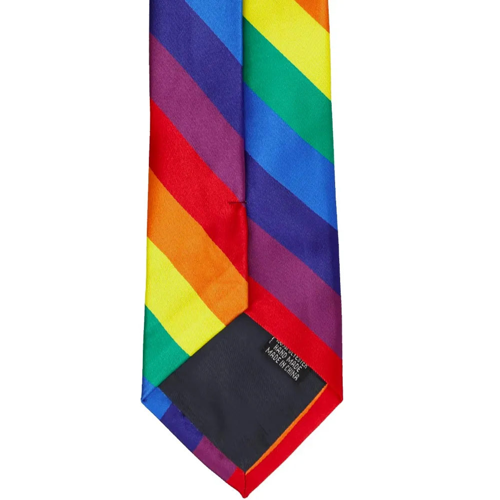 Rainbow Striped Tie sold by TieMart product image thumbnail 5