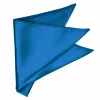 Azure Blue Solid Color Pocket Square sold by TieMart