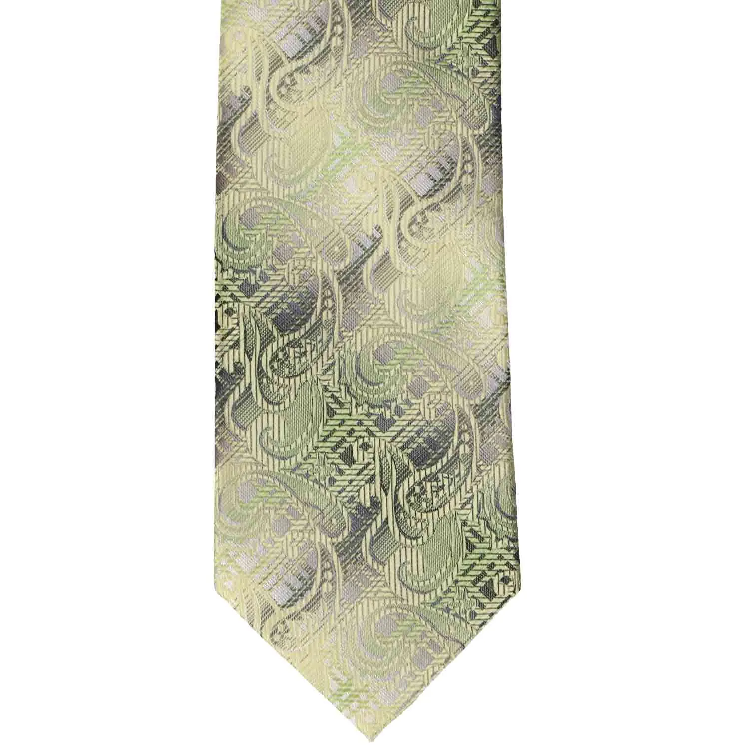 Green Viking Paisley Necktie sold by TieMart product image thumbnail 2
