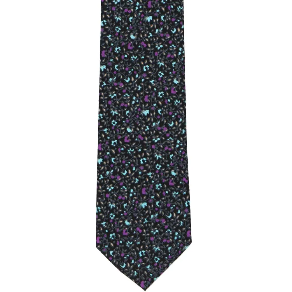 Atascadero Floral Cotton Slim Tie, 2.5" Width sold by TieMart product image thumbnail 2