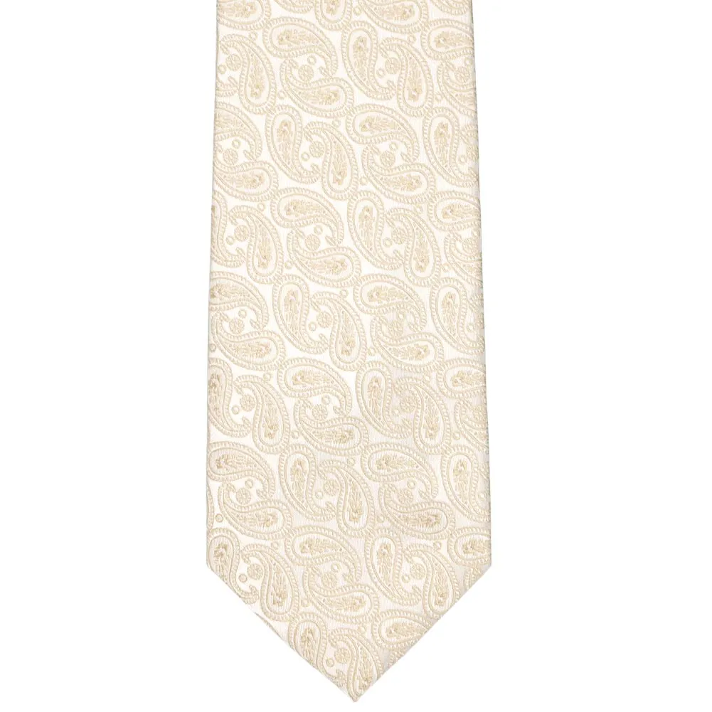 Wheat Brown Darlene Paisley Necktie sold by TieMart product image thumbnail 2