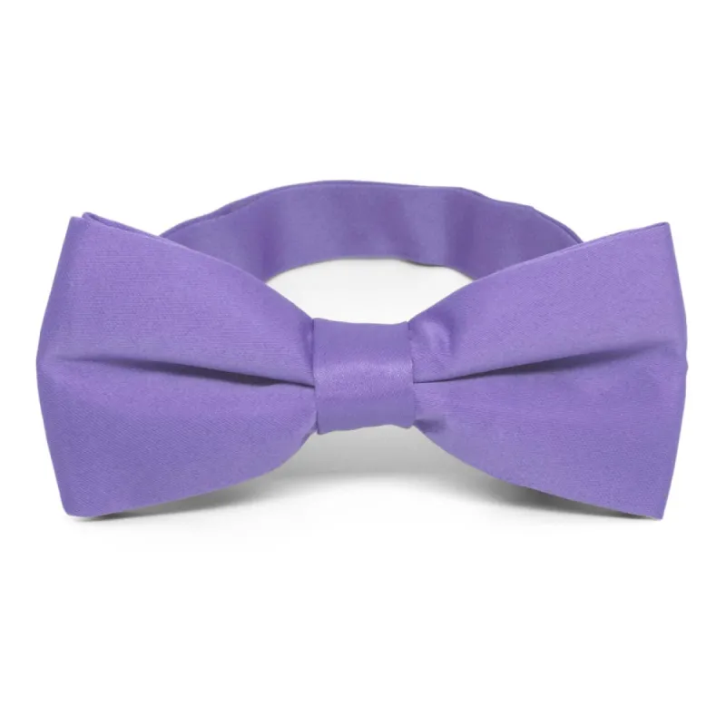 Light Purple Band Collar Bow Tie sold by TieMart