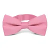 Bubblegum Pink Band Collar Bow Tie sold by TieMart