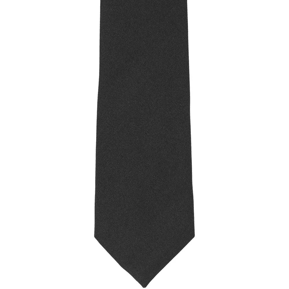 Men's Black Uniform Necktie sold by TieMart product image thumbnail 2