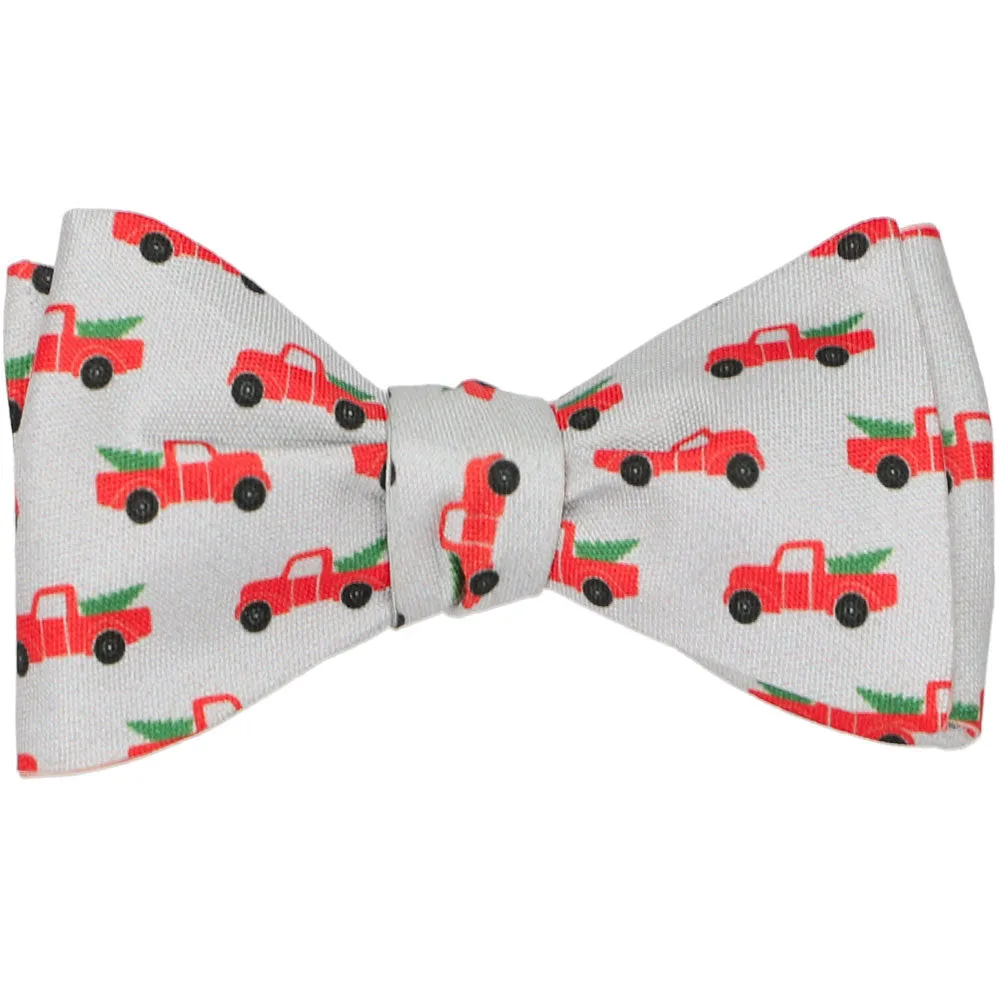 Christmas Pickup Truck Self-Tie Bow Tie sold by TieMart