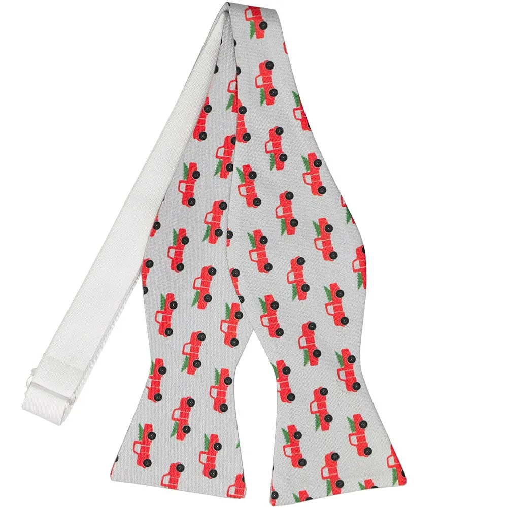 Christmas Pickup Truck Self-Tie Bow Tie sold by TieMart product image thumbnail 2