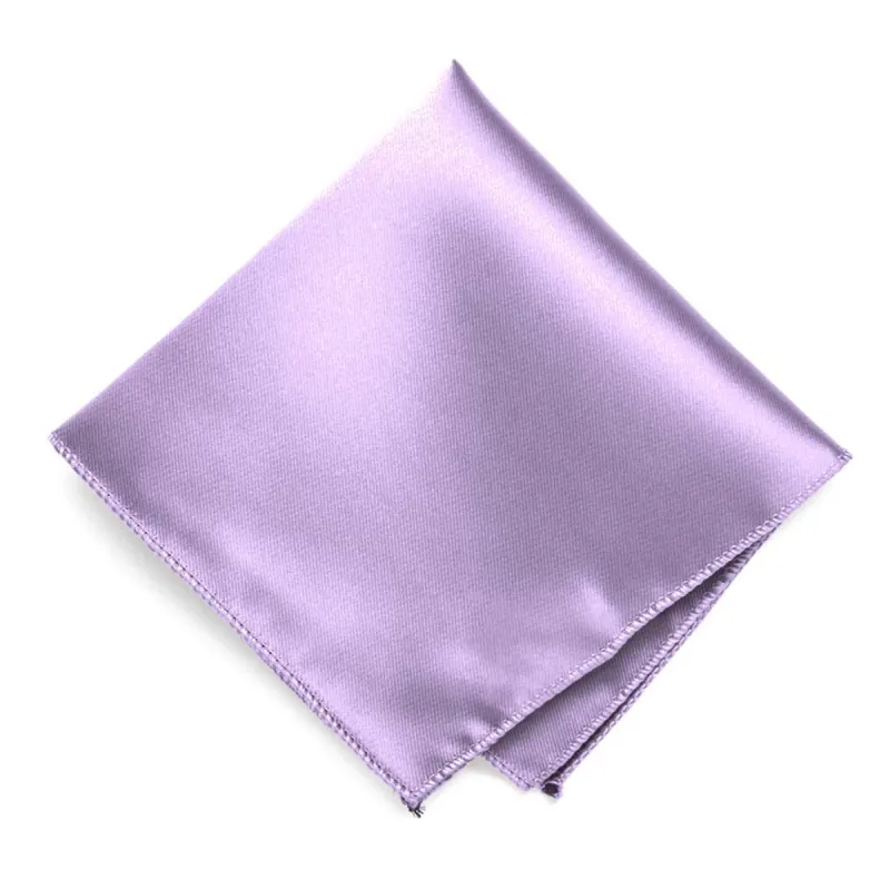 Lavender Solid Color Pocket Square sold by TieMart