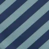 Marine Blue Formal Striped Bow Tie sold by TieMart