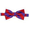 Red and Purple Striped Bow Tie sold by TieMart