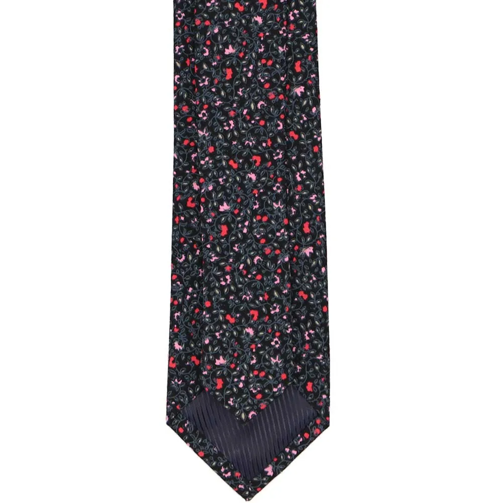 Ukiah Floral Cotton Slim Tie, 2.5" Width sold by TieMart product image thumbnail 3