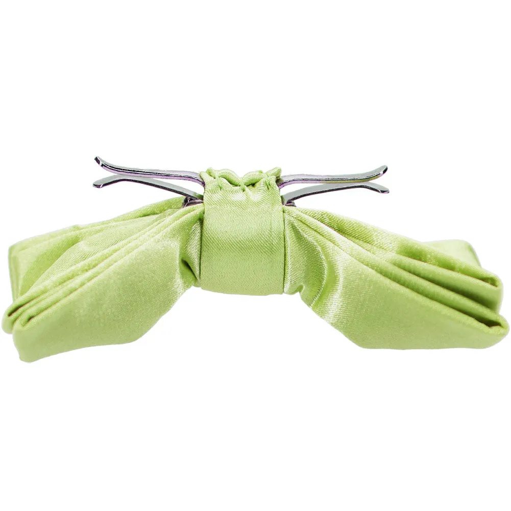 Lime Green Clip-On Bow Tie sold by TieMart product image thumbnail 2
