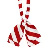 Red and White Striped Floppy Bow Tie sold by TieMart