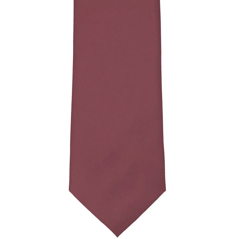 Merlot Solid Color Clip-On Tie sold by TieMart product image thumbnail 3