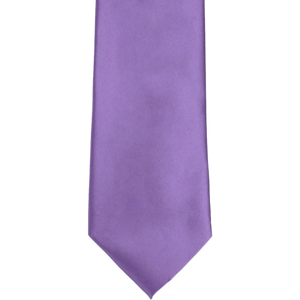 Purple Extra Long Solid Color Necktie sold by TieMart product image thumbnail 2