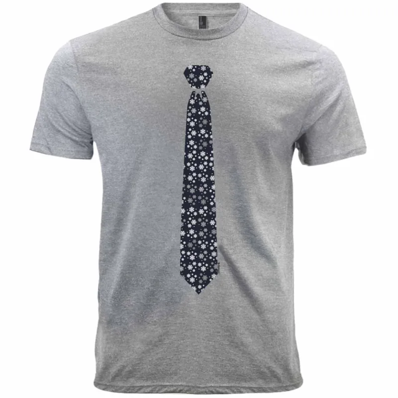 Snowflake Necktie T-Shirt sold by TieMart