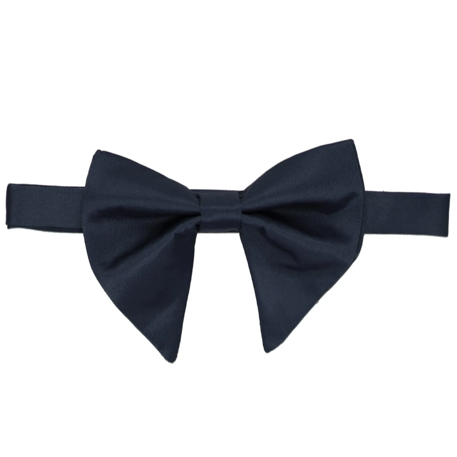 Dark Navy Blue Oversized Teardrop Bow Tie sold by TieMart product image thumbnail 2