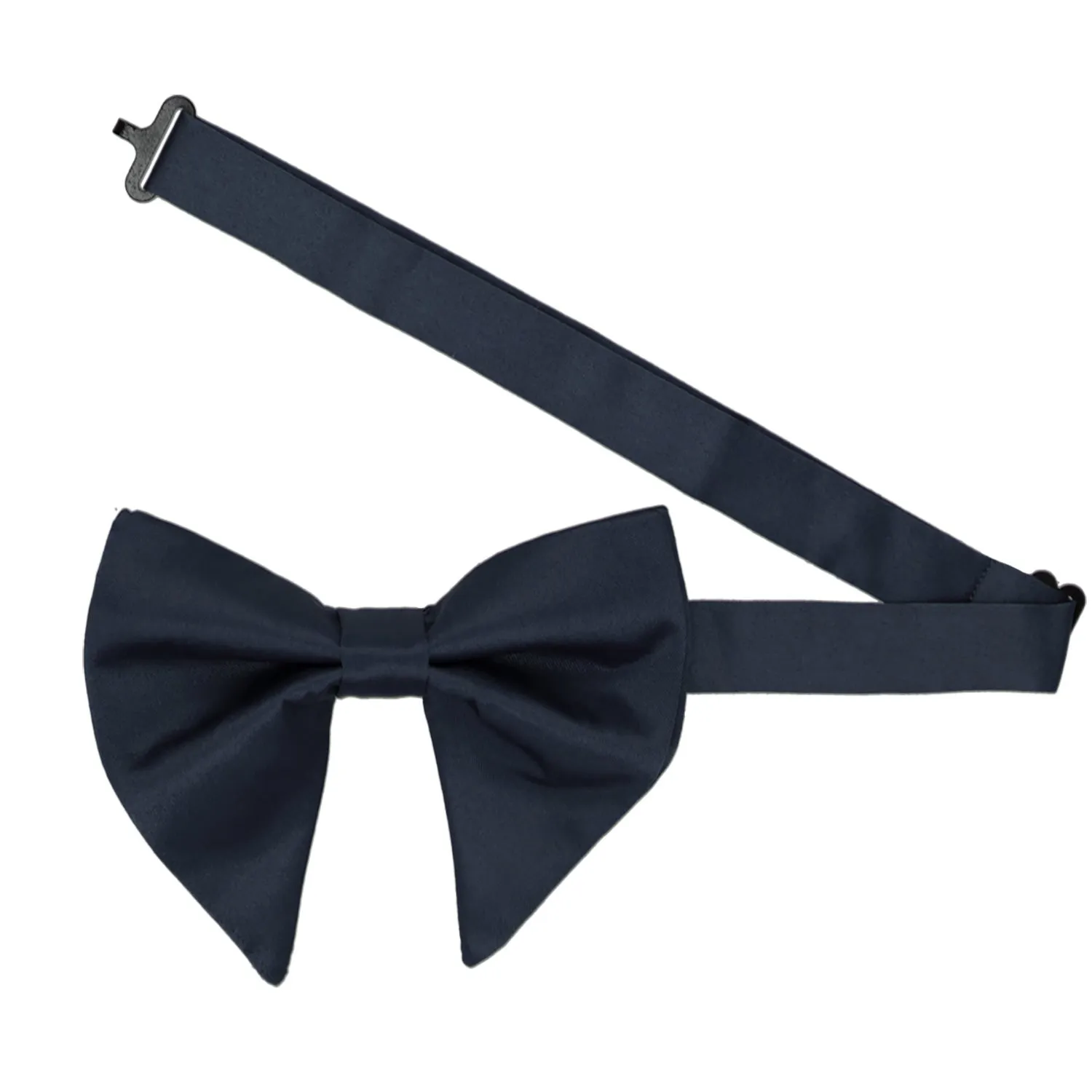 Dark Navy Blue Oversized Teardrop Bow Tie sold by TieMart product image thumbnail 3