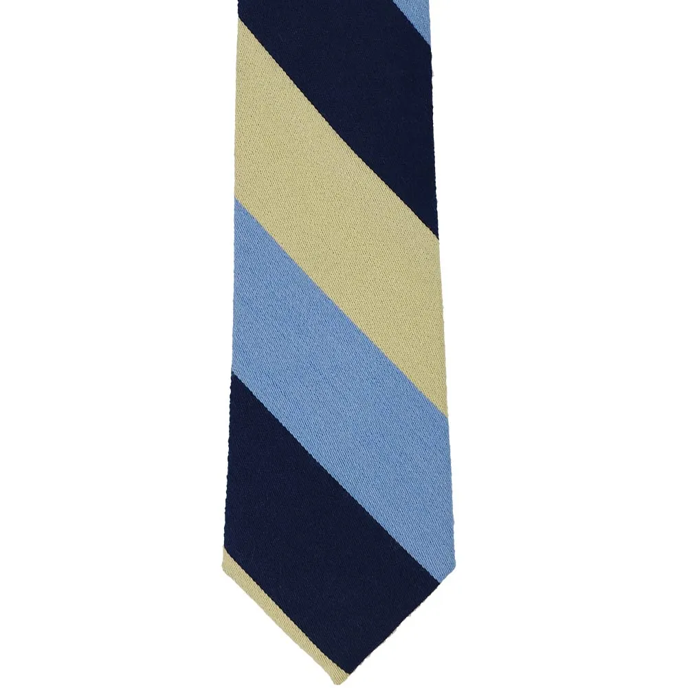 Blue Senator Striped Wool/Silk Necktie, 3" Width sold by TieMart product image thumbnail 2