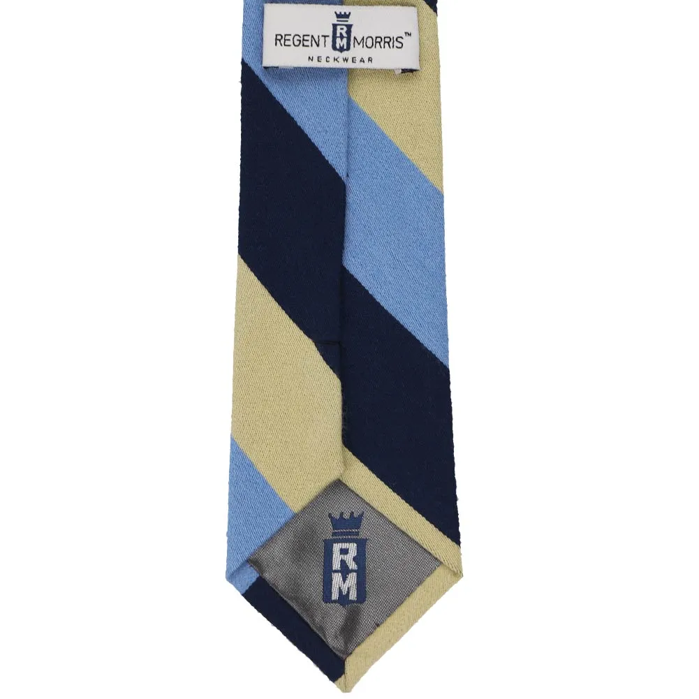 Blue Senator Striped Wool/Silk Necktie, 3" Width sold by TieMart product image thumbnail 3