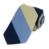 Blue Senator Striped Wool/Silk Necktie, 3" Width sold by TieMart
