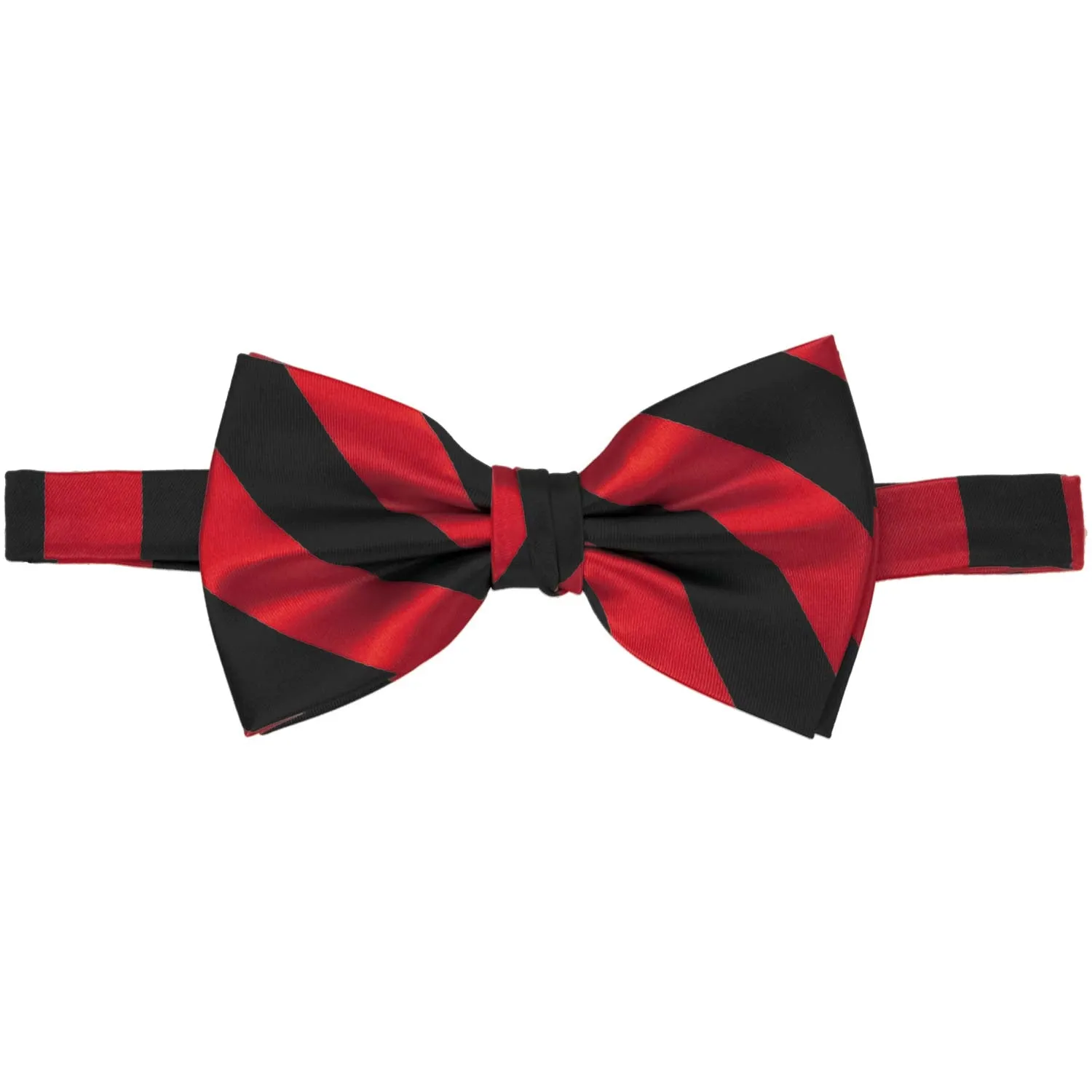 Red and Black Striped Bow Tie sold by TieMart product image thumbnail 2