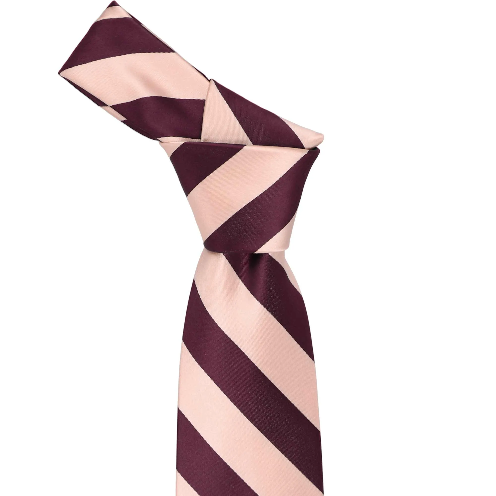 Petal and Wine Extra Long Striped Tie sold by TieMart product image thumbnail 2