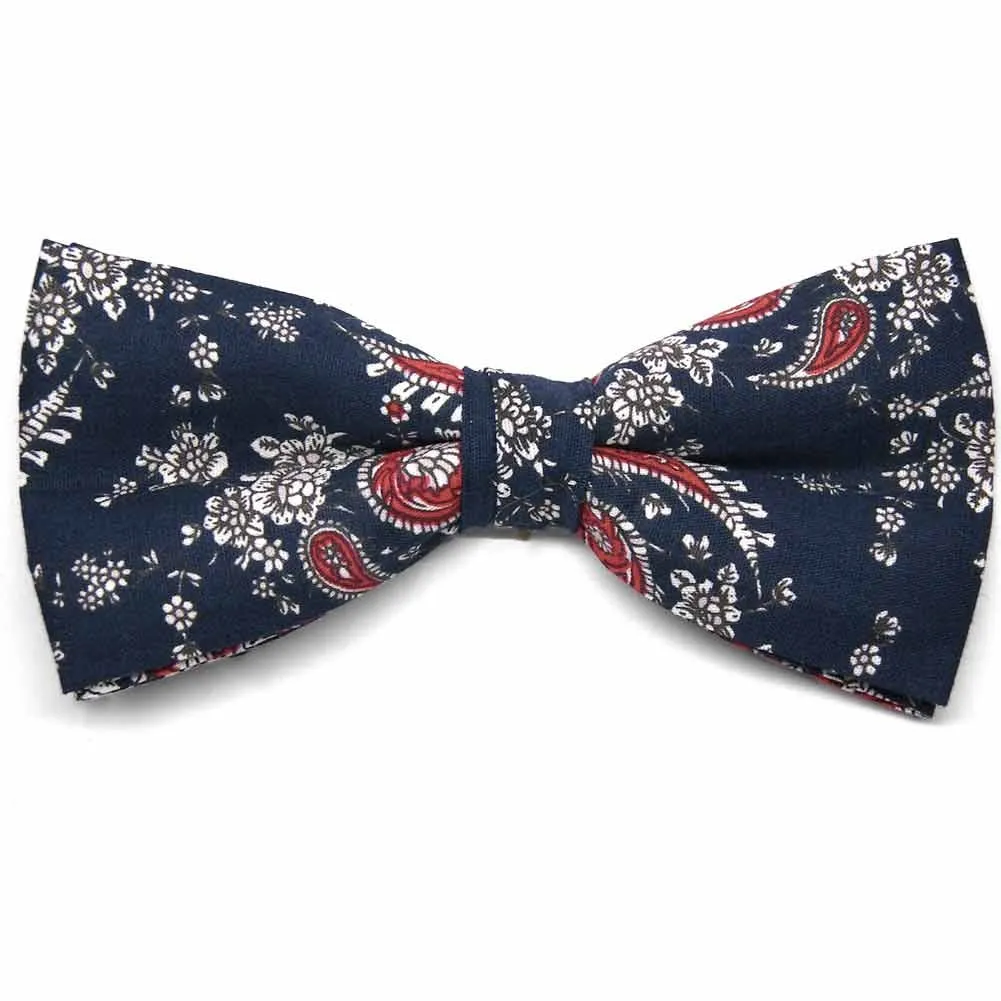 Hayward Paisley Cotton Bow Tie sold by TieMart