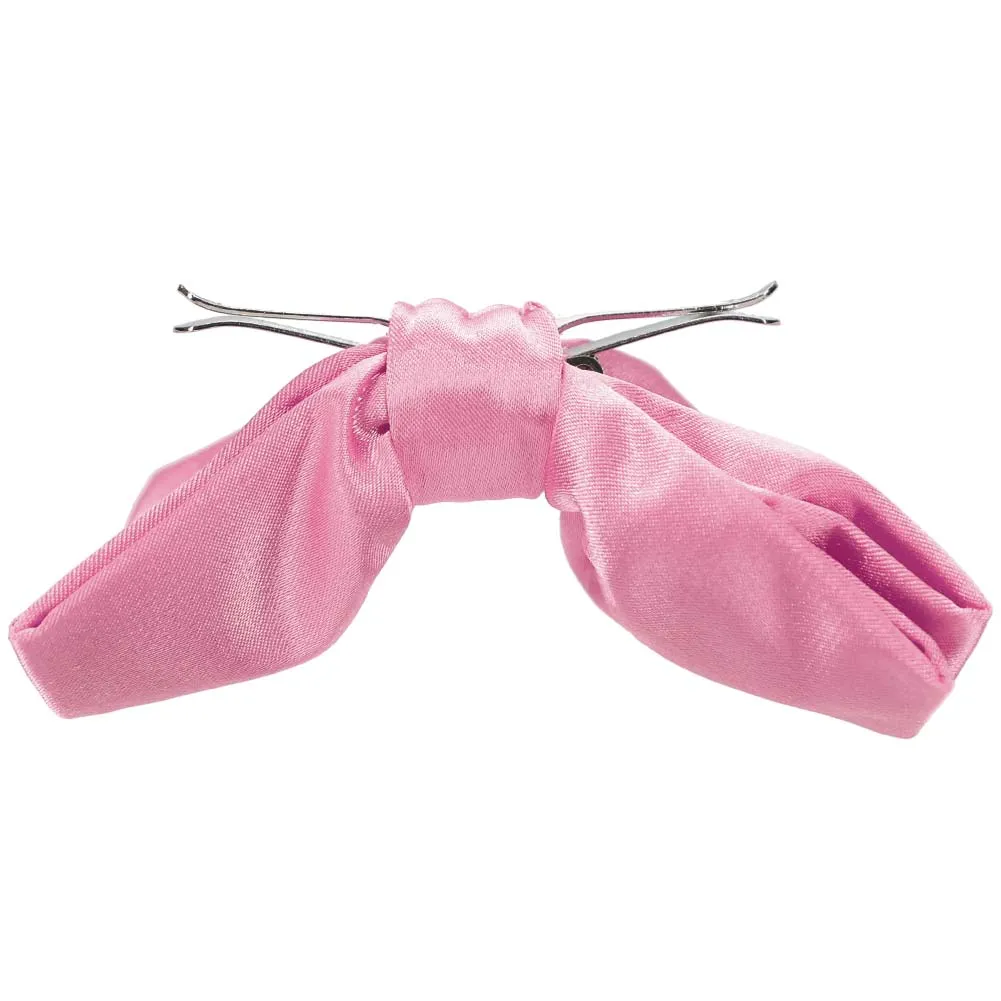Bright Pink Clip-On Bow Tie sold by TieMart product image thumbnail 2