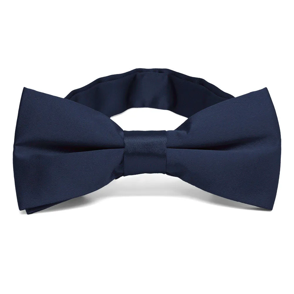 Twilight Blue Band Collar Bow Tie sold by TieMart