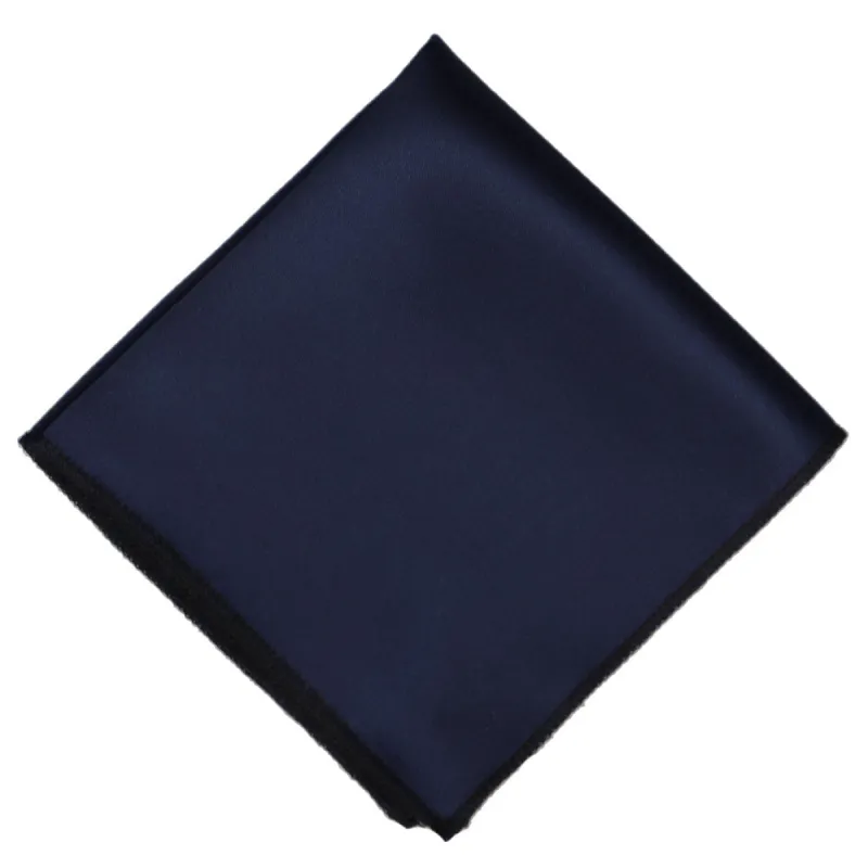 Elegant Navy Pocket Square sold by TieMart