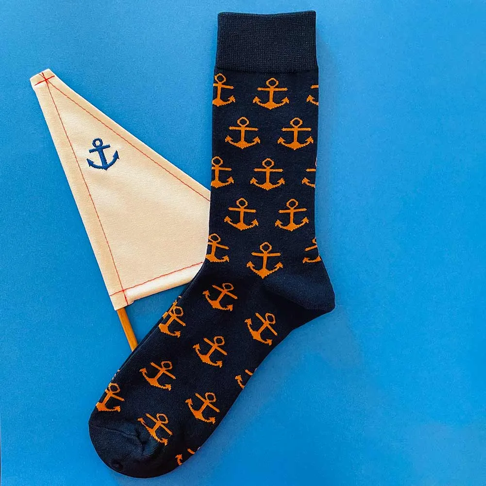 Men's Boat Anchor Socks sold by TieMart product image thumbnail 4