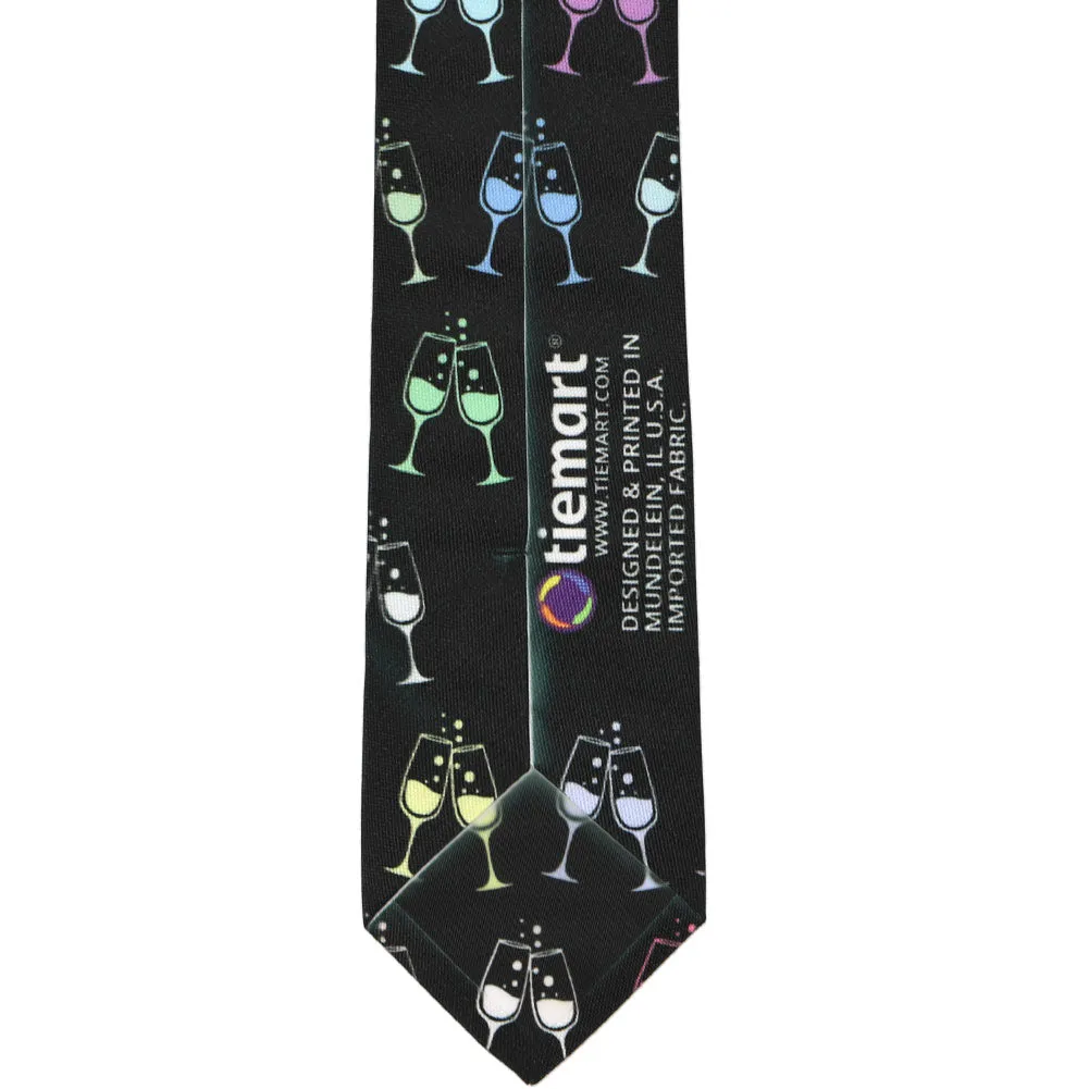 New Year's Slim Necktie, 2.5" Width sold by TieMart product image thumbnail 4