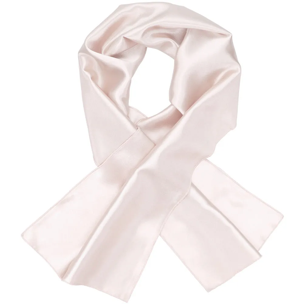 Tea Rose Pink Solid Color Scarf sold by TieMart product image thumbnail 2