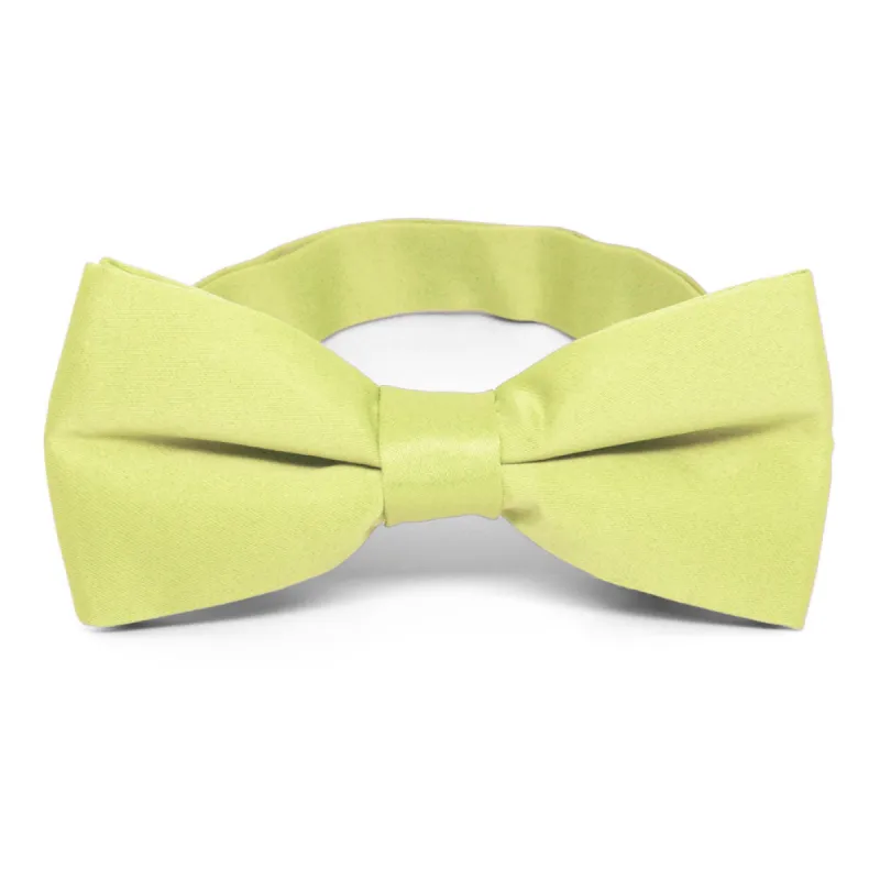 Lemon Lime Band Collar Bow Tie sold by TieMart