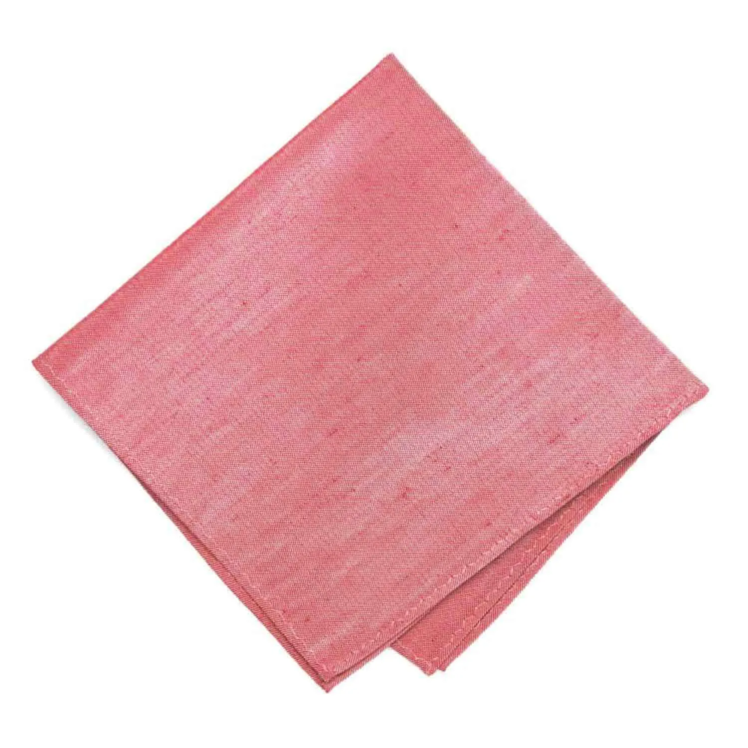 Red Regency Linen/Silk Pocket Square sold by TieMart