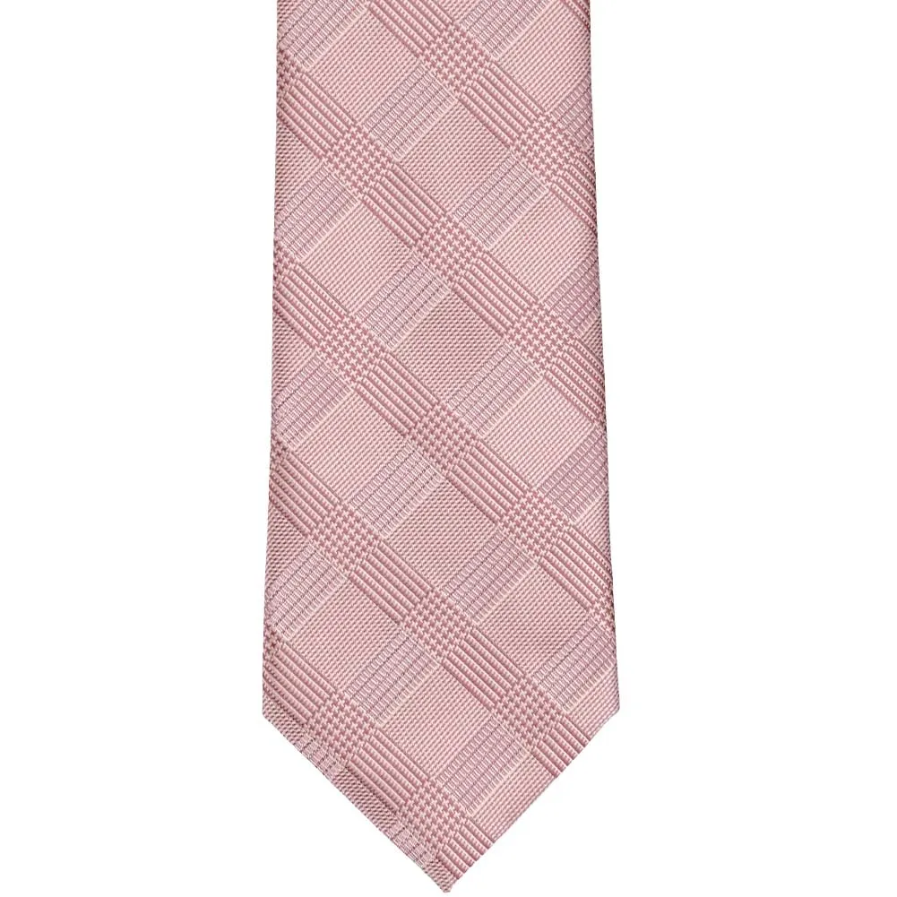 Cameo Pink Michael Glen Plaid Necktie sold by TieMart product image thumbnail 2
