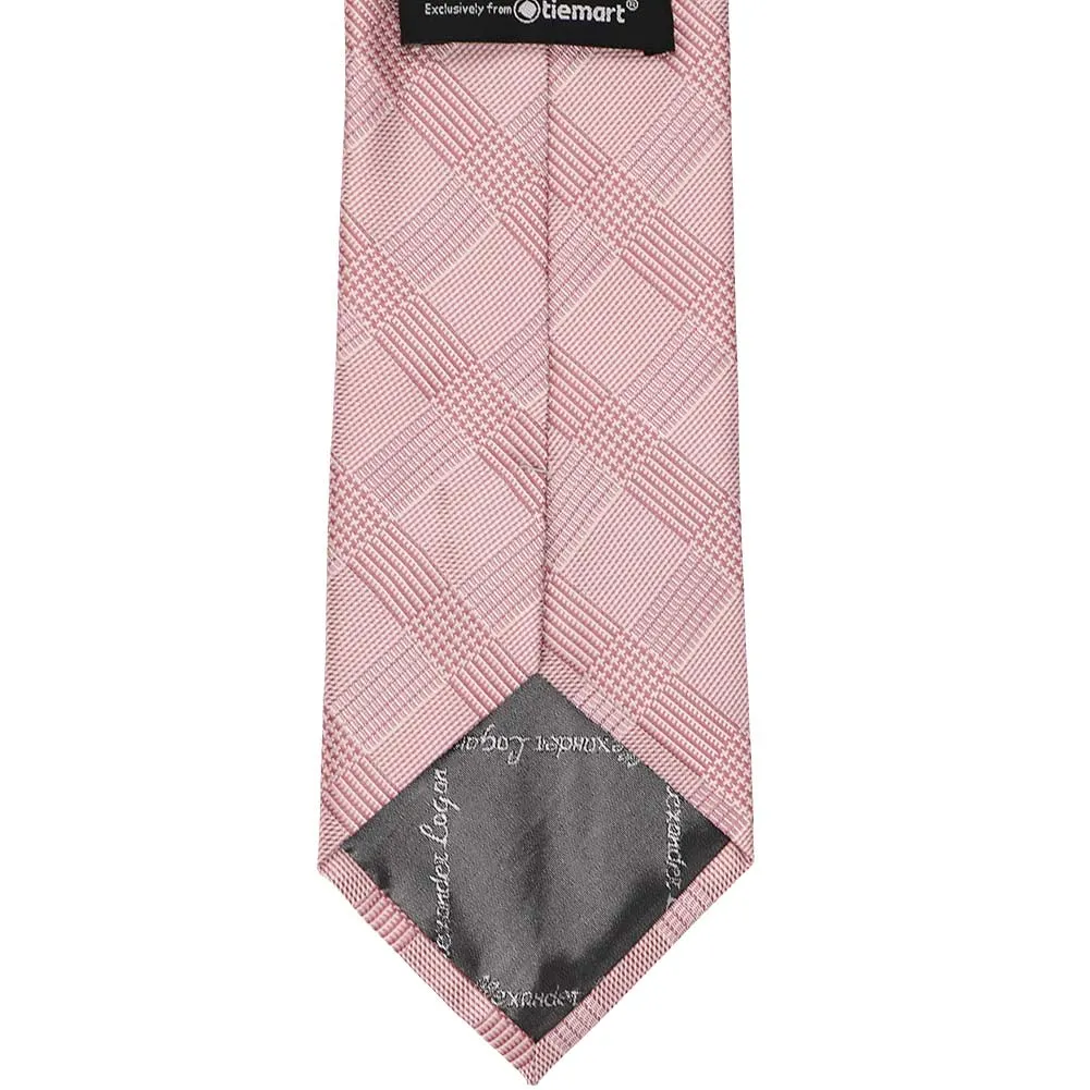 Cameo Pink Michael Glen Plaid Necktie sold by TieMart product image thumbnail 3