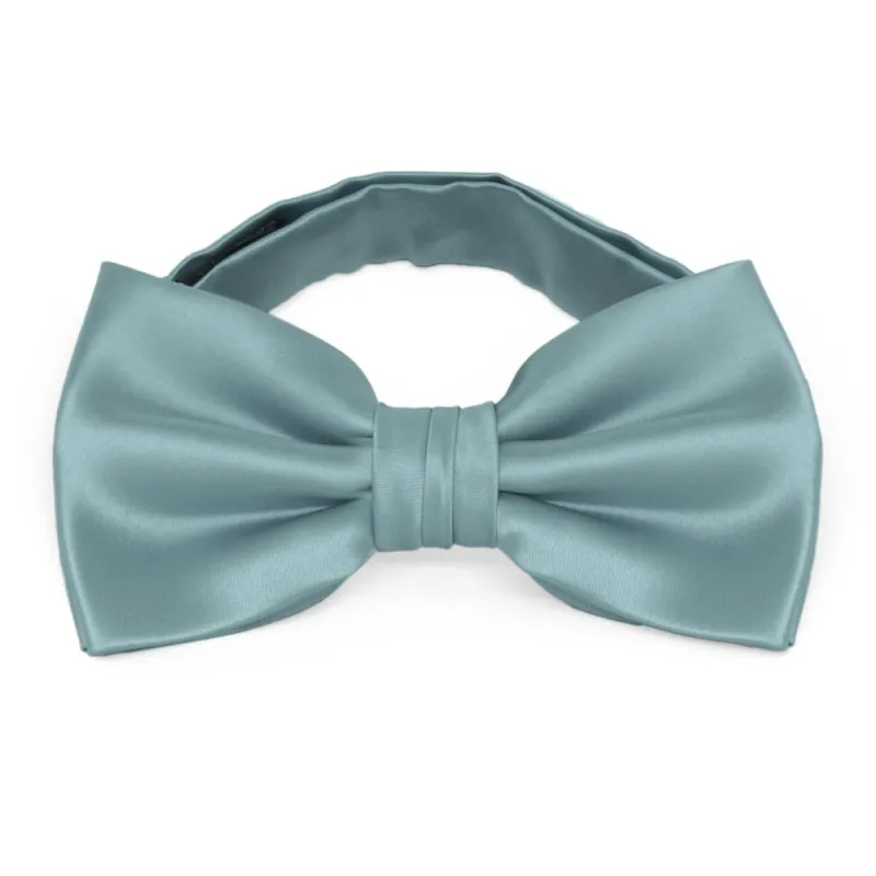 Mystic Blue Premium Bow Tie sold by TieMart