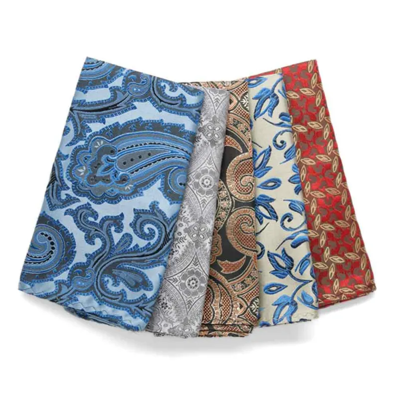 Assorted Pocket Squares, 5-Pack sold by TieMart
