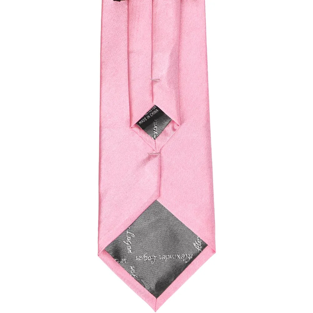 Bright Pink Solid Color Clip-On Tie sold by TieMart product image thumbnail 5