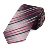 Pink Kissimmee Striped Slim Necktie sold by TieMart