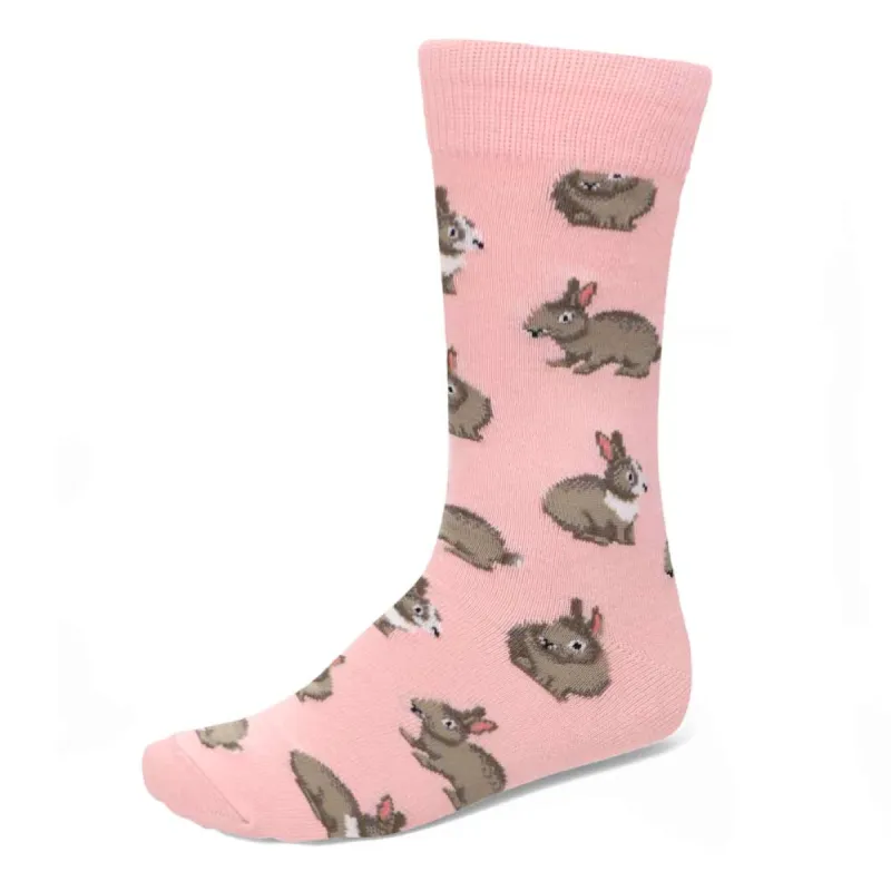 Men's Pink Rabbit Socks sold by TieMart