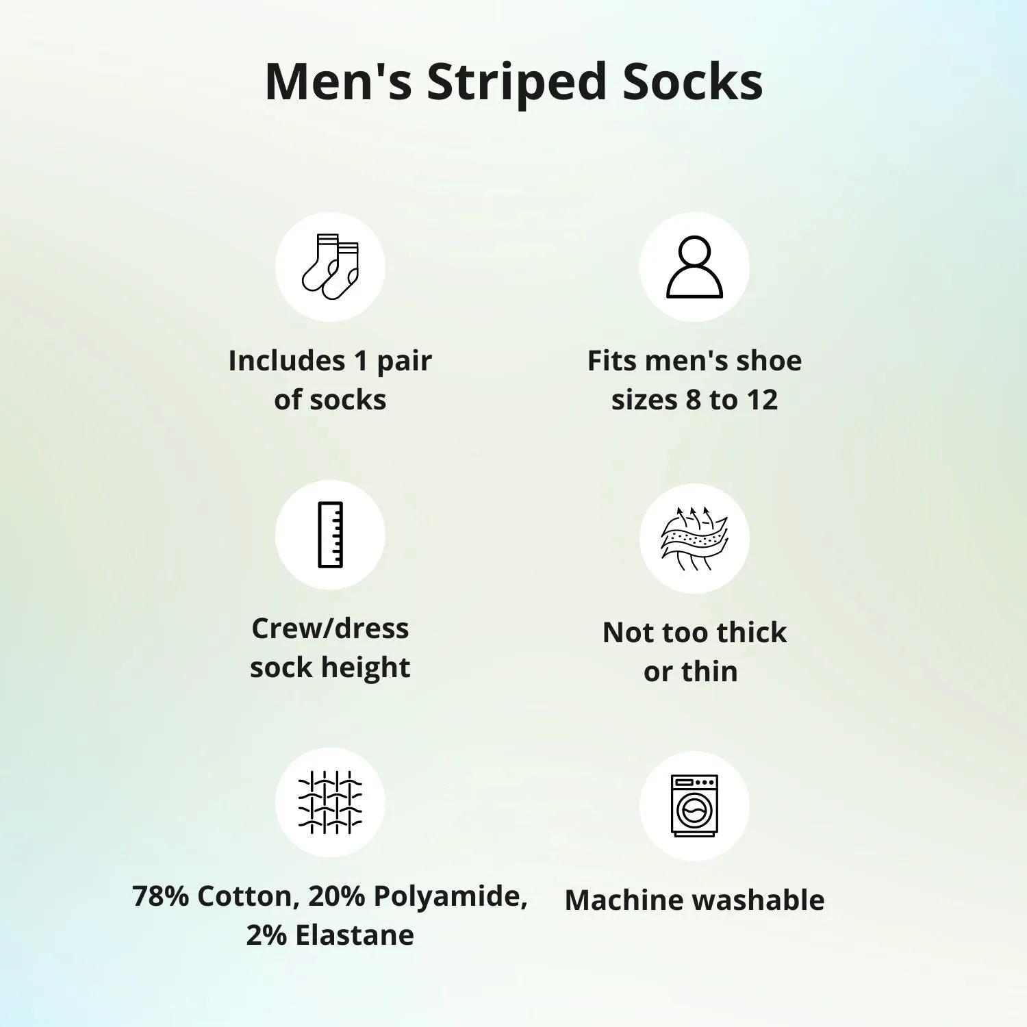 Men's Turquoise and Navy Blue Striped Socks sold by TieMart product image thumbnail 4